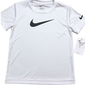NWT Nike Boys/ Girl Dri-FIT Short Sleeve Graphic T-Shirt White Black  Size 6 NWT